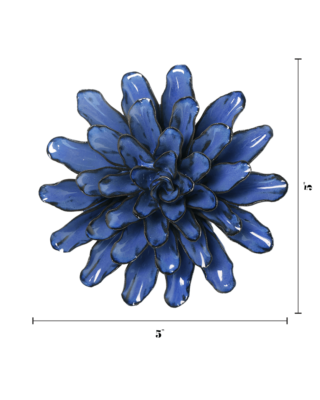 Cornflower ceramic wall flower — Japan collection - Chive Ceramics Studio