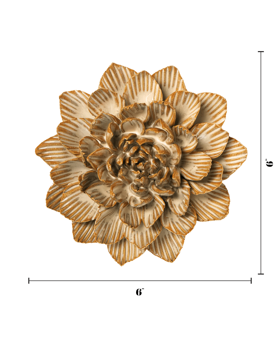 Dahlia ceramic wall flower — Japan collection - Chive Ceramics Studio