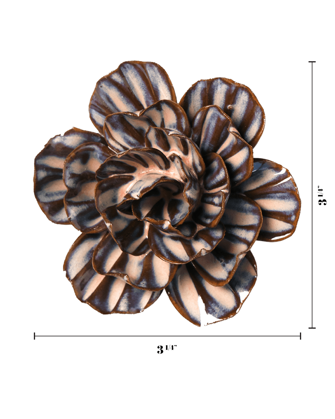 Primrose ceramic wall flower — Japan collection - Chive Ceramics Studio