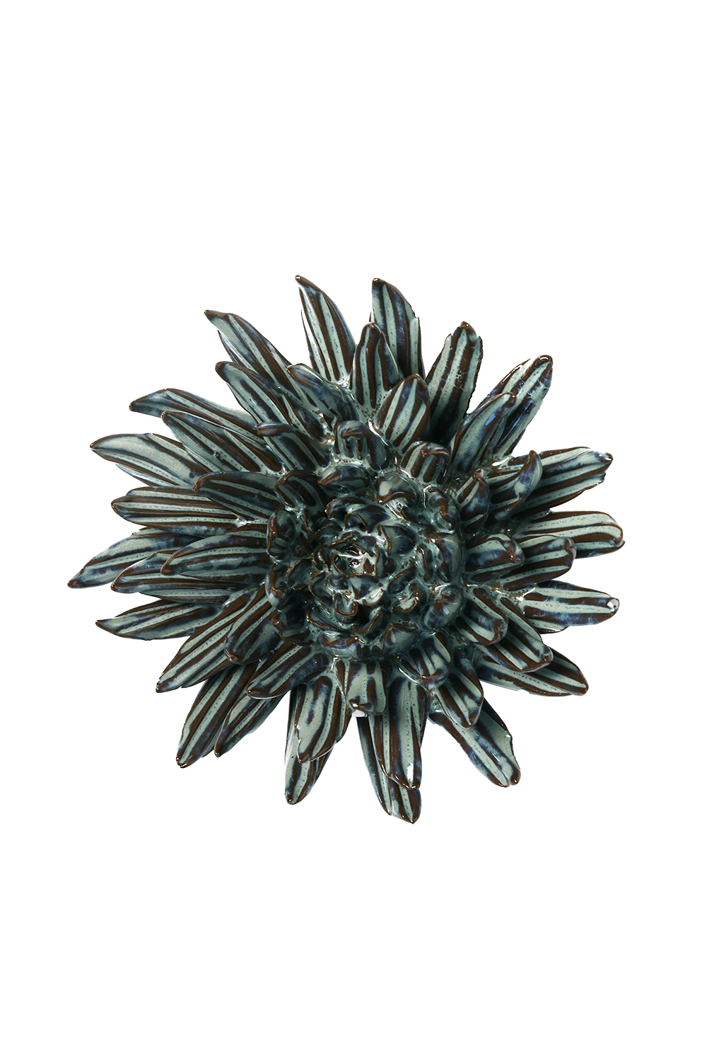 Blue Mum ceramic wall flower - Japan collection - Chive Ceramics Studio