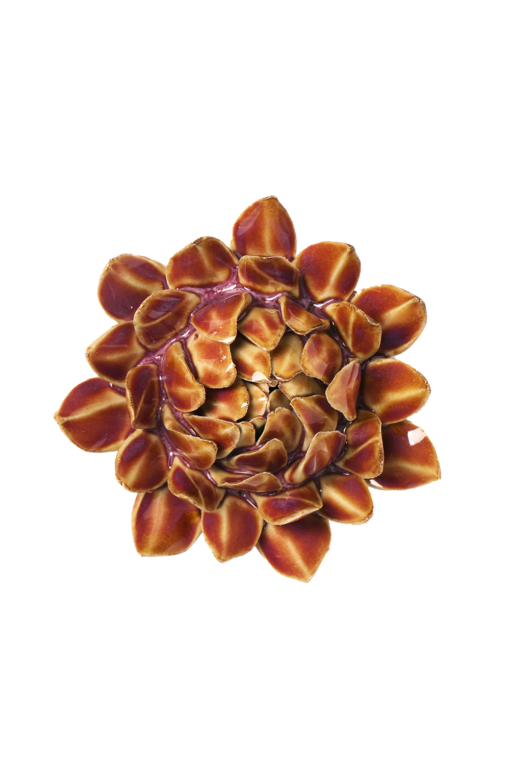 Caramel Protea ceramic wall flower - Japan collection - Chive Ceramics Studio