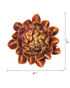Caramel Protea ceramic wall flower - Japan collection - Chive Ceramics Studio