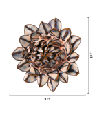 Blue Protea ceramic wall flower - Japan collection - Chive Ceramics Studio