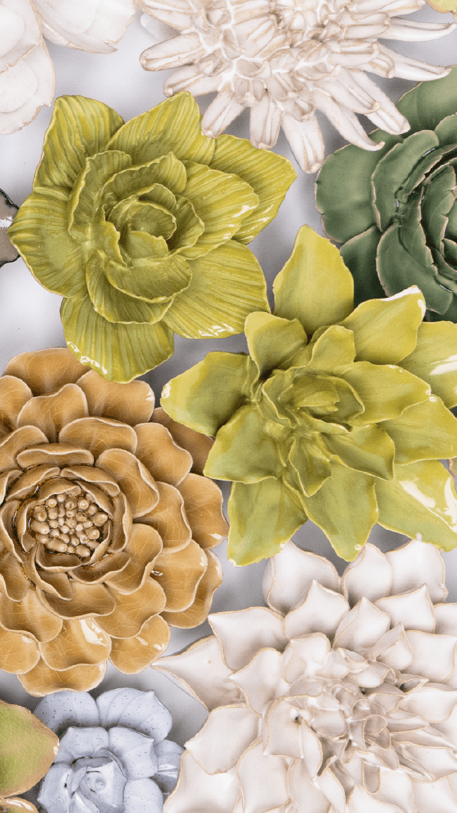 Tokyo - Ceramic Flower Curated Collection - Chive Ceramics Studio - Ceramic Flower Sets - Chive Ceramics Studio