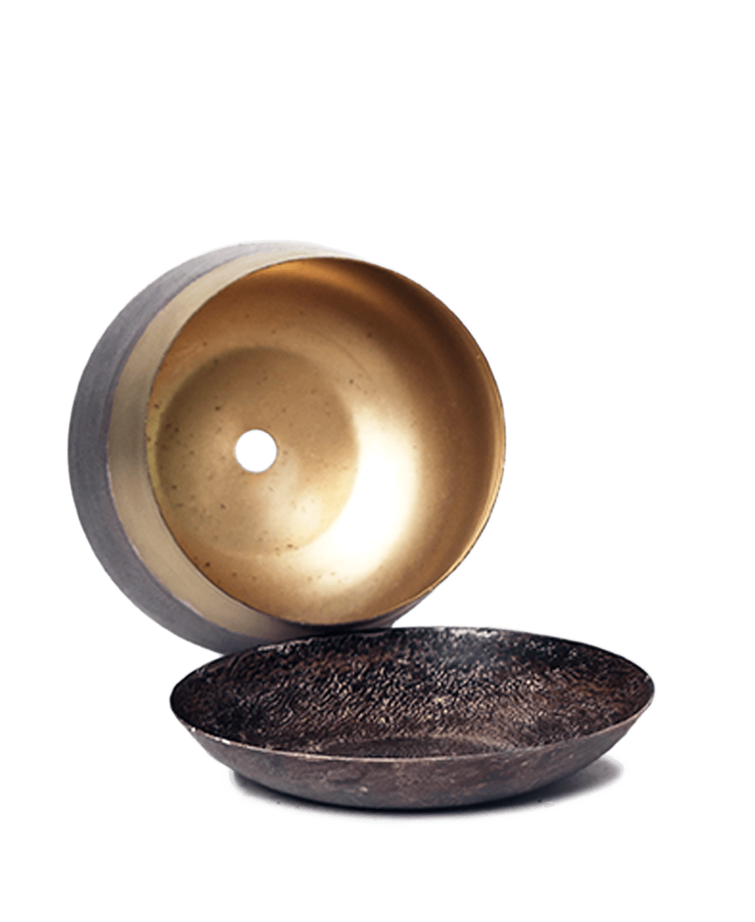 Joe Metal Pot With Drainage Hole | 3 & 5 inch - Chive Ceramics Studio - Pots - Chive Ceramics Studio