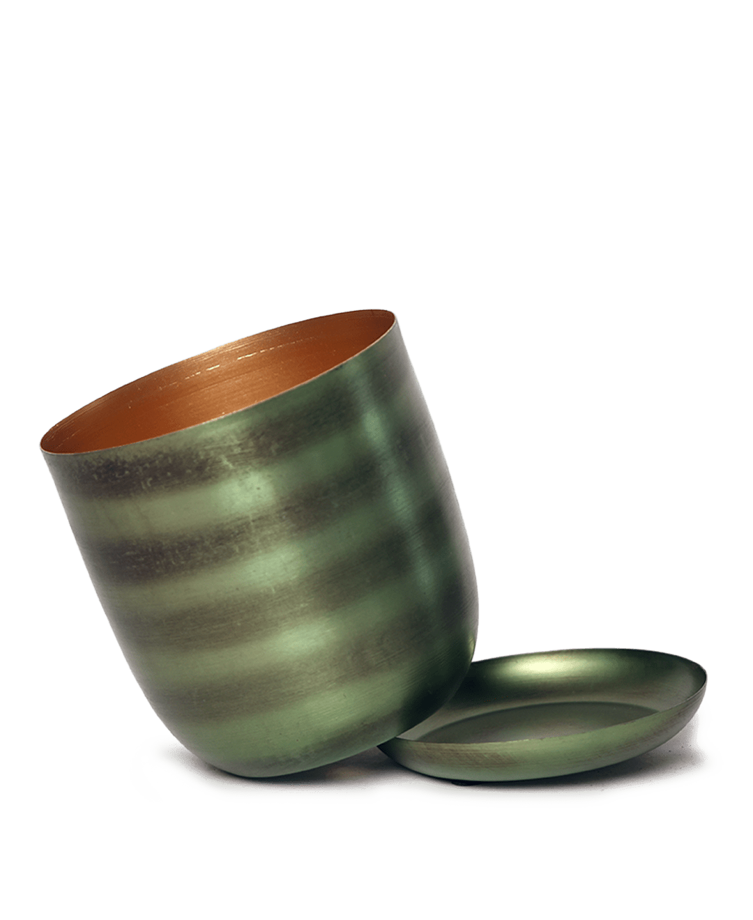 Joe Metal Pot With Drainage Hole | 3 & 5 inch - Chive Ceramics Studio - Pots - Chive Ceramics Studio