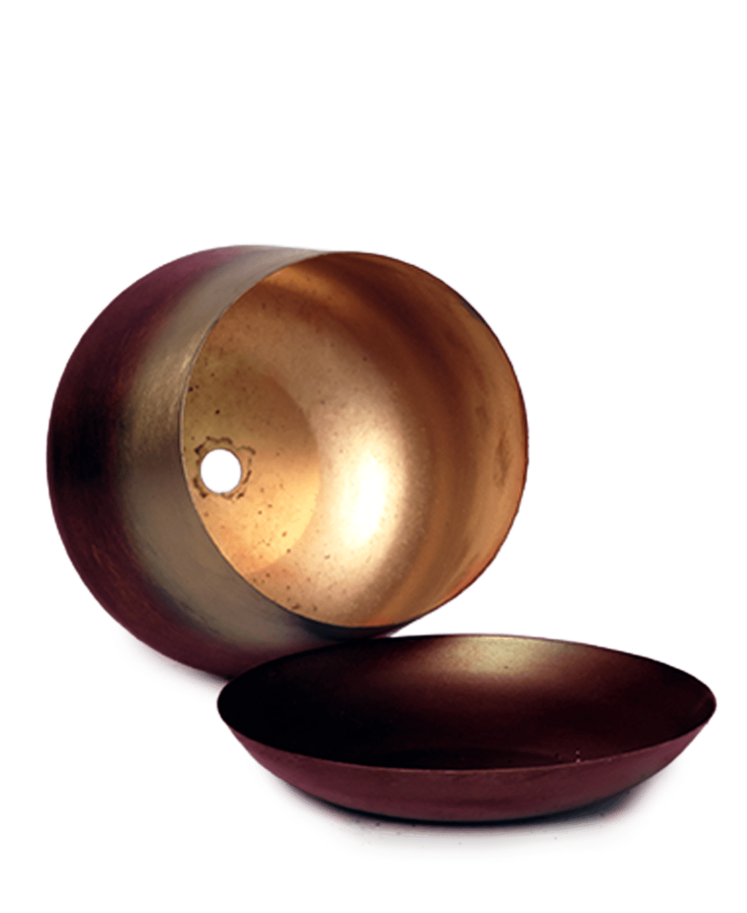 Joe Metal Pot With Drainage Hole | 3 & 5 inch - Chive Ceramics Studio - Pots - Chive Ceramics Studio