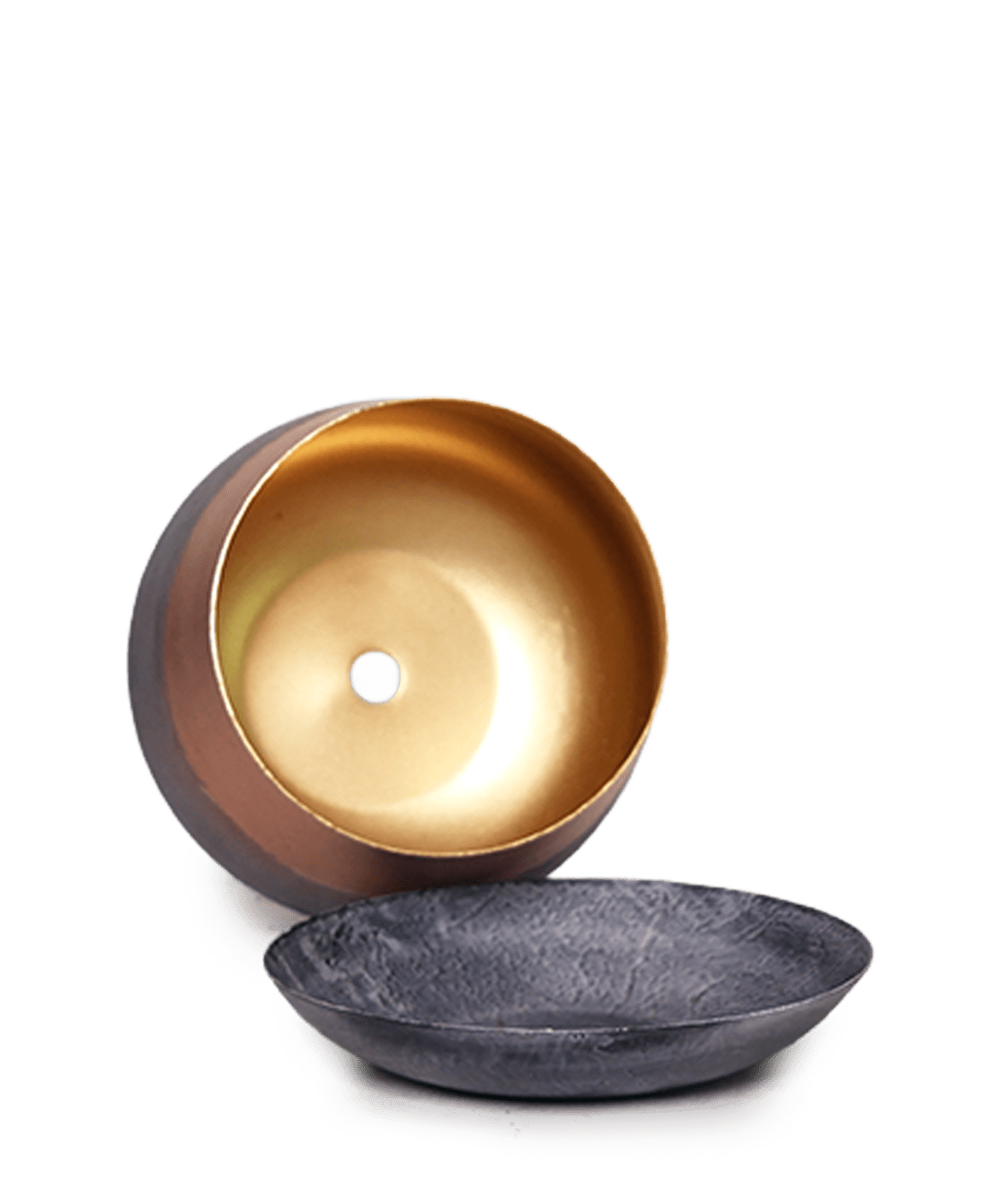 Joe Metal Pot With Drainage Hole | 3 & 5 inch - Chive Ceramics Studio - Pots - Chive Ceramics Studio