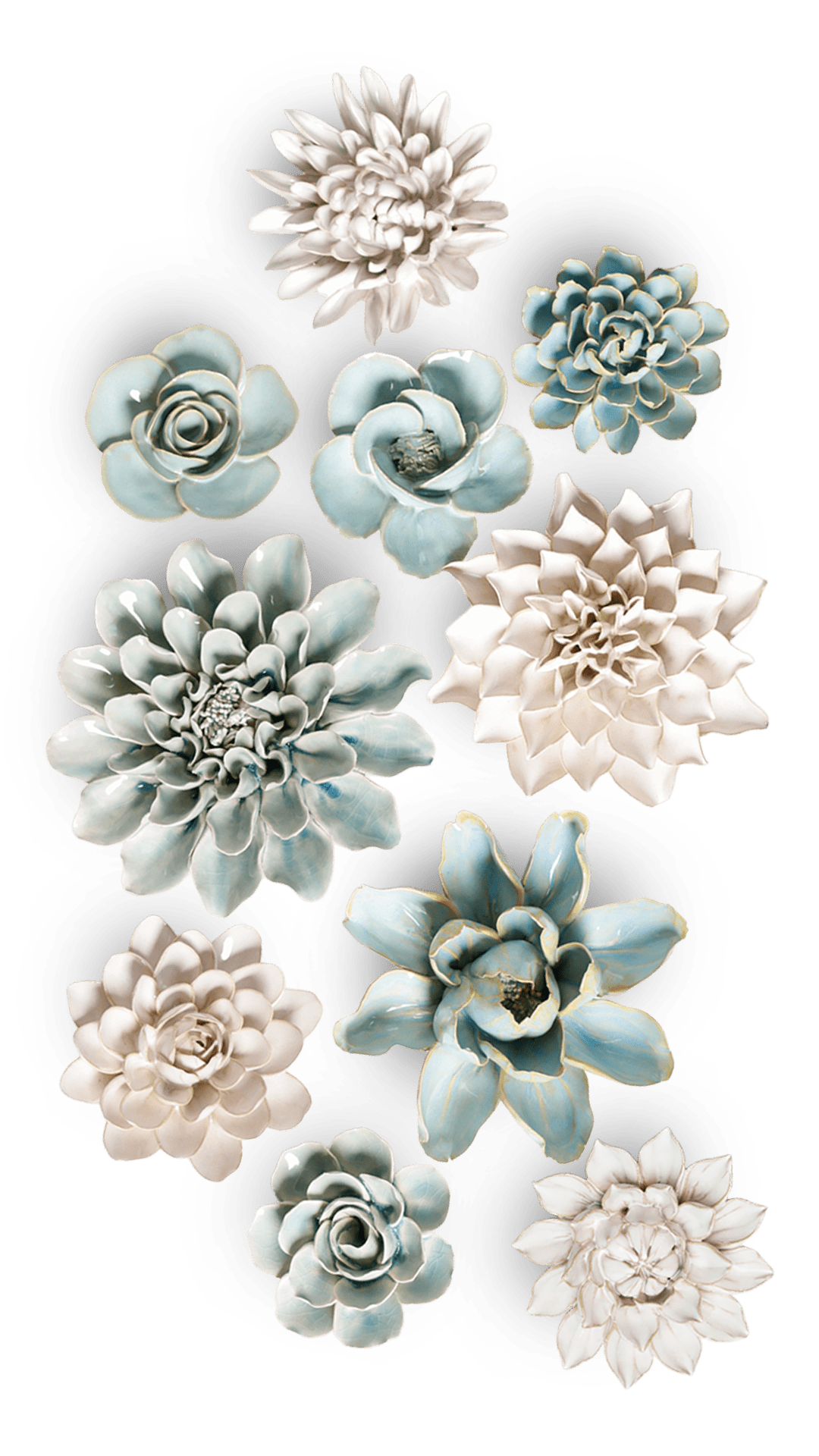 Osaka - 10 Piece Curated Set - Chive Ceramics Studio - Ceramic Flower Sets - Chive Ceramics Studio