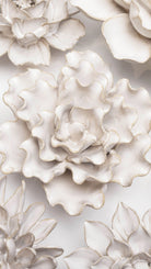 January Birth Flower - Snowdrop ceramic wall flower — Birth Flower Collection — handmade by Chive Studio Toronto