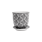 Liberte Porcelain Pot And Saucer 3.25" - Chive Ceramics Studio - Pots - Chive Ceramics Studio