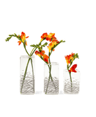 Decal Glass Modern Flower Vase - Chive Ceramics Studio - Vases - Chive US