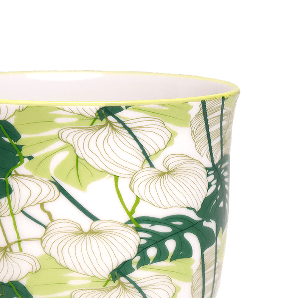 Liberte Porcelain Pot And Saucer 3.25" - Chive Ceramics Studio - Pots - Chive Ceramics Studio