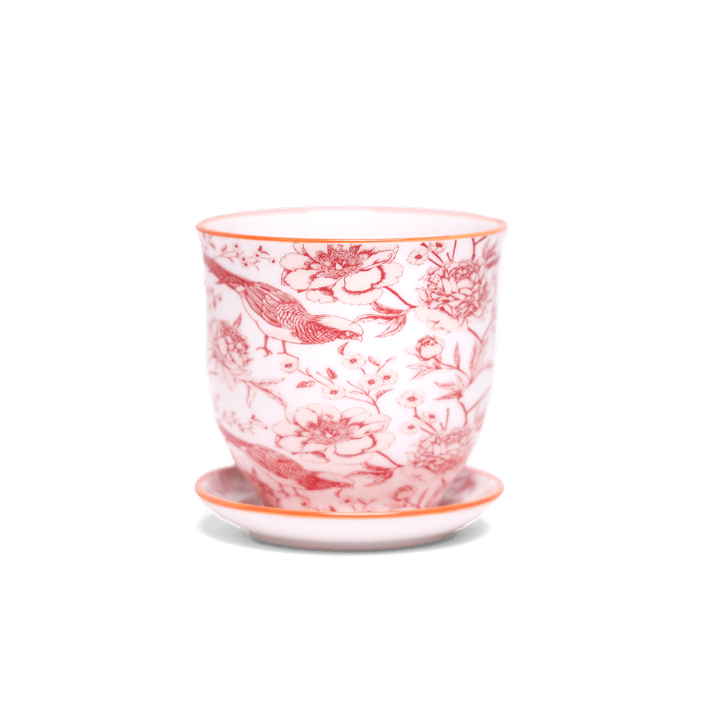 Liberte Porcelain Pot And Saucer Set With Drainage | 3.25 inch - Chive Ceramics Studio - Pots - Chive Ceramics Studio