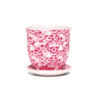 Liberte Porcelain 4.25" Pot And Saucer - Chive Ceramics Studio - Pots - Chive Ceramics Studio