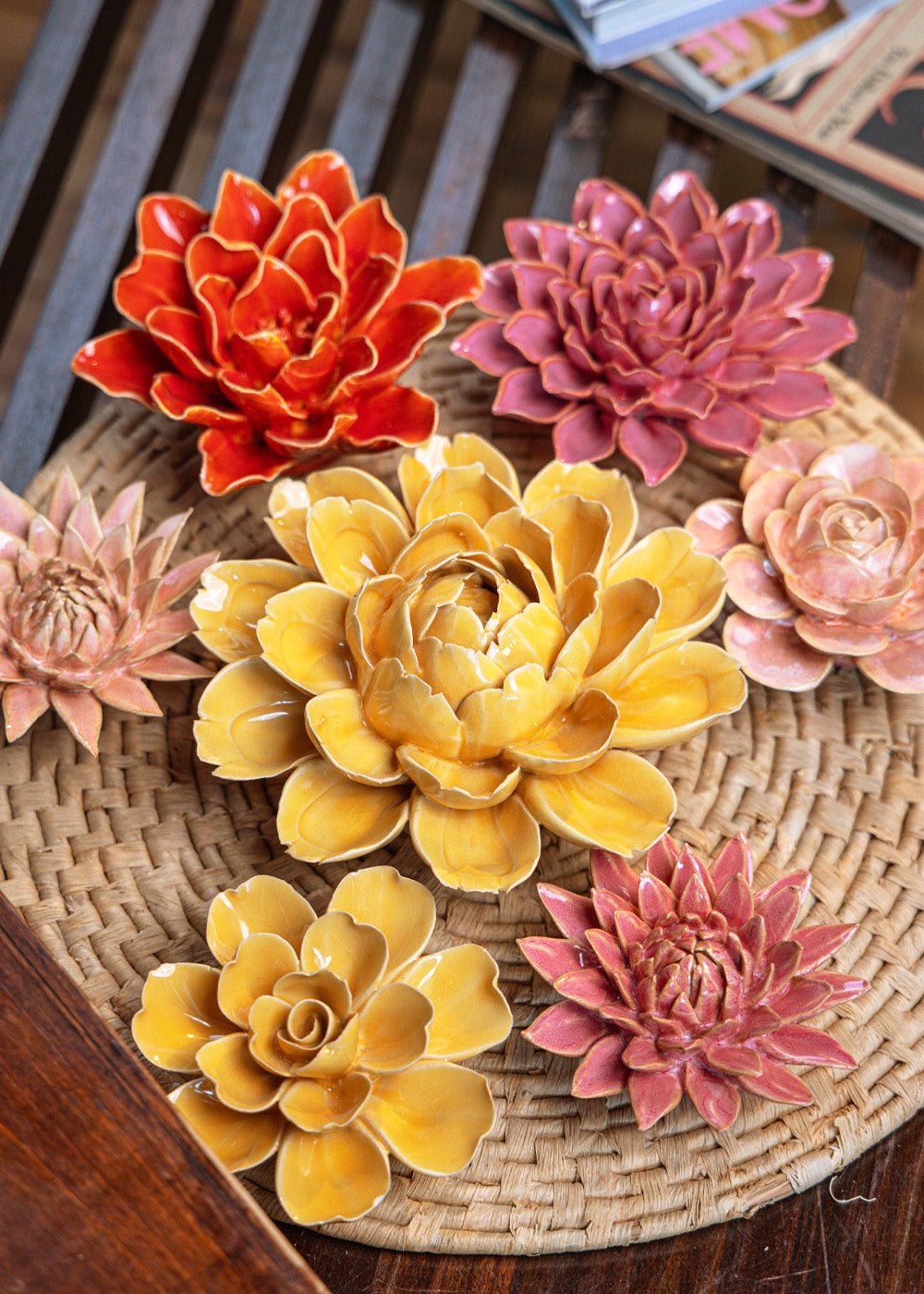 Monet's Garden - 7 Piece Set - Chive Ceramics Studio - Ceramic Flower Sets - Chive Ceramics Studio