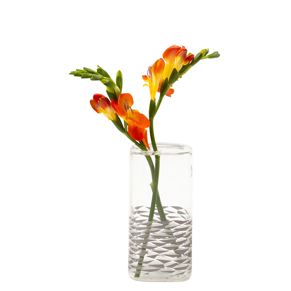 Decal Glass Modern Flower Vase - Chive Ceramics Studio - Vases - Chive US