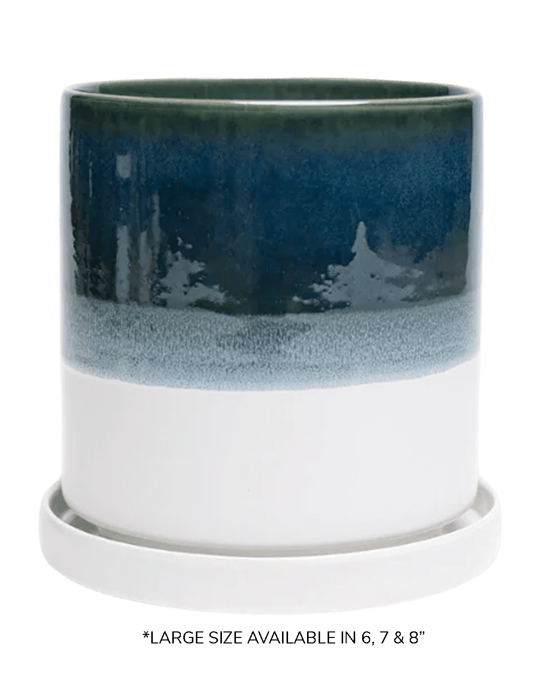 Large Minute Ceramic Pots & Saucer | 6", 7" & 8" Indoor Planter - Chive Ceramics Studio - Pots - Chive Ceramics Studio