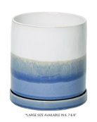 Large Minute Ceramic Pots & Saucer | 6", 7" & 8" Indoor Planter - Chive Ceramics Studio - Pots - Chive Ceramics Studio