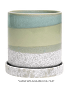 Large Minute Ceramic Pots & Saucer | 6", 7" & 8" Indoor Planter - Chive Ceramics Studio - Pots - Chive Ceramics Studio