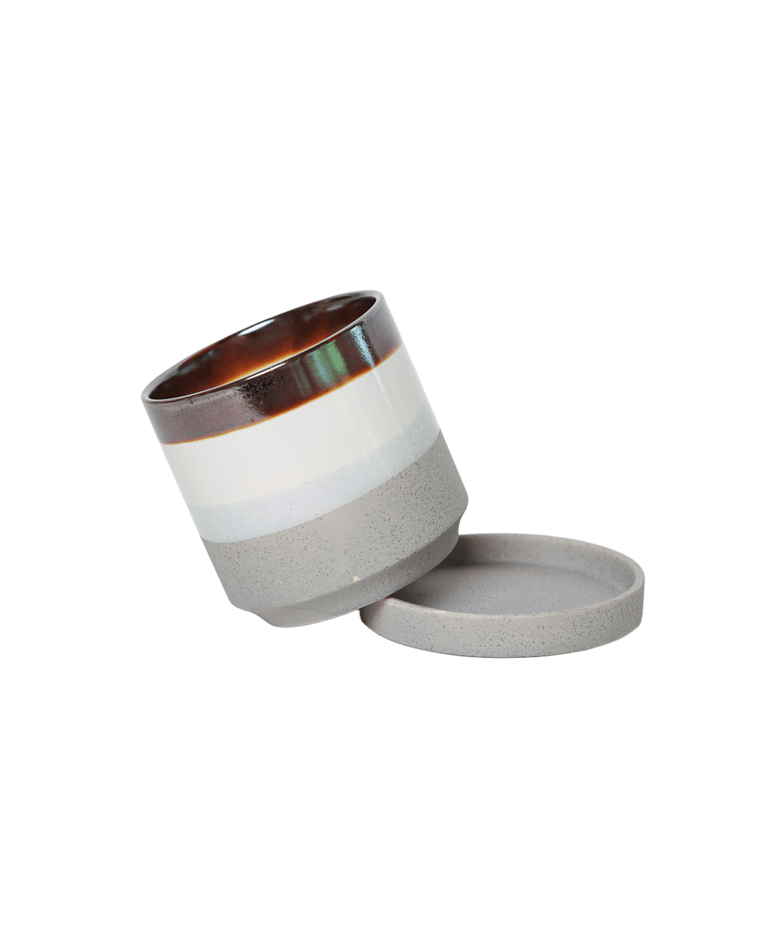 Minute Ceramic Pot And Saucer Set With Drainage | 3 & 5 inches - Chive Ceramics Studio - Pots - Chive Ceramics Studio