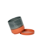 Minute Ceramic Pot And Saucer Set With Drainage | 3 & 5 inches - Chive Ceramics Studio - Pots - Chive Ceramics Studio