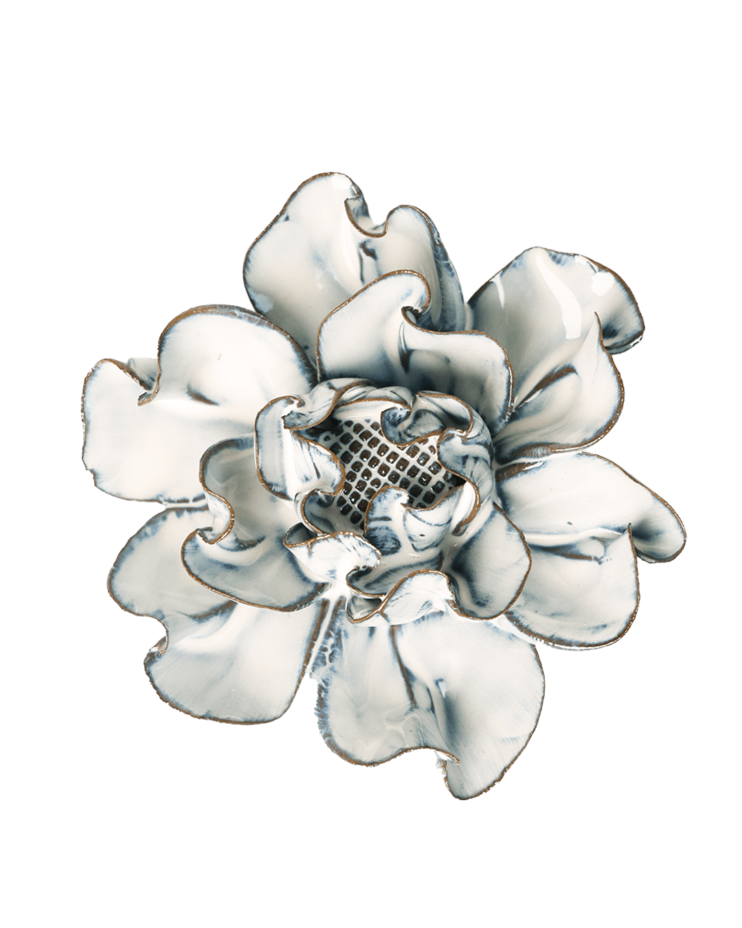 May birth flower hawthorn ceramic wall flower — Birth Flower Collection — designed in Toronto by Chive Studio