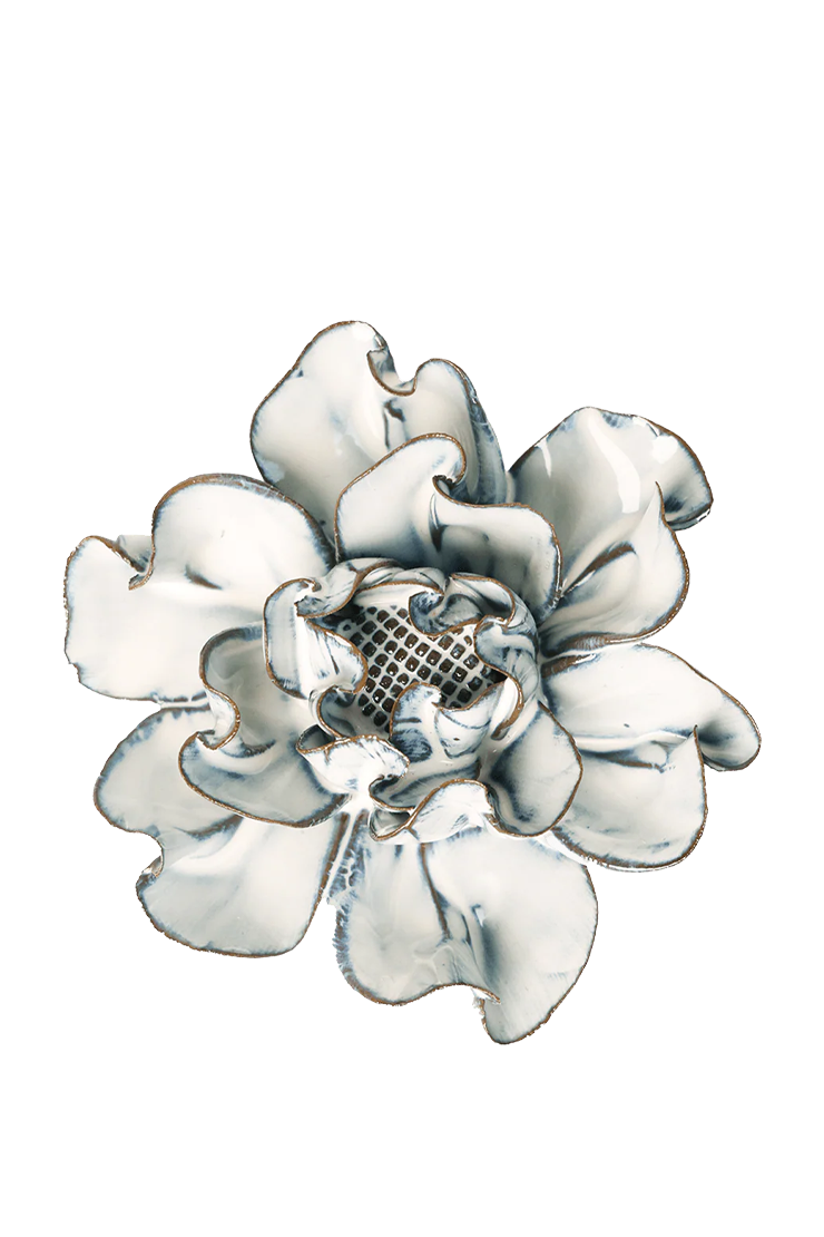 May birth flower hawthorn ceramic wall flower — Birth Flower Collection — designed in Toronto by Chive Studio