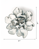 May Birth Flower - Hawthorn ceramic wall flower — Birth Flower Collection — handmade by Chive Studio Toronto