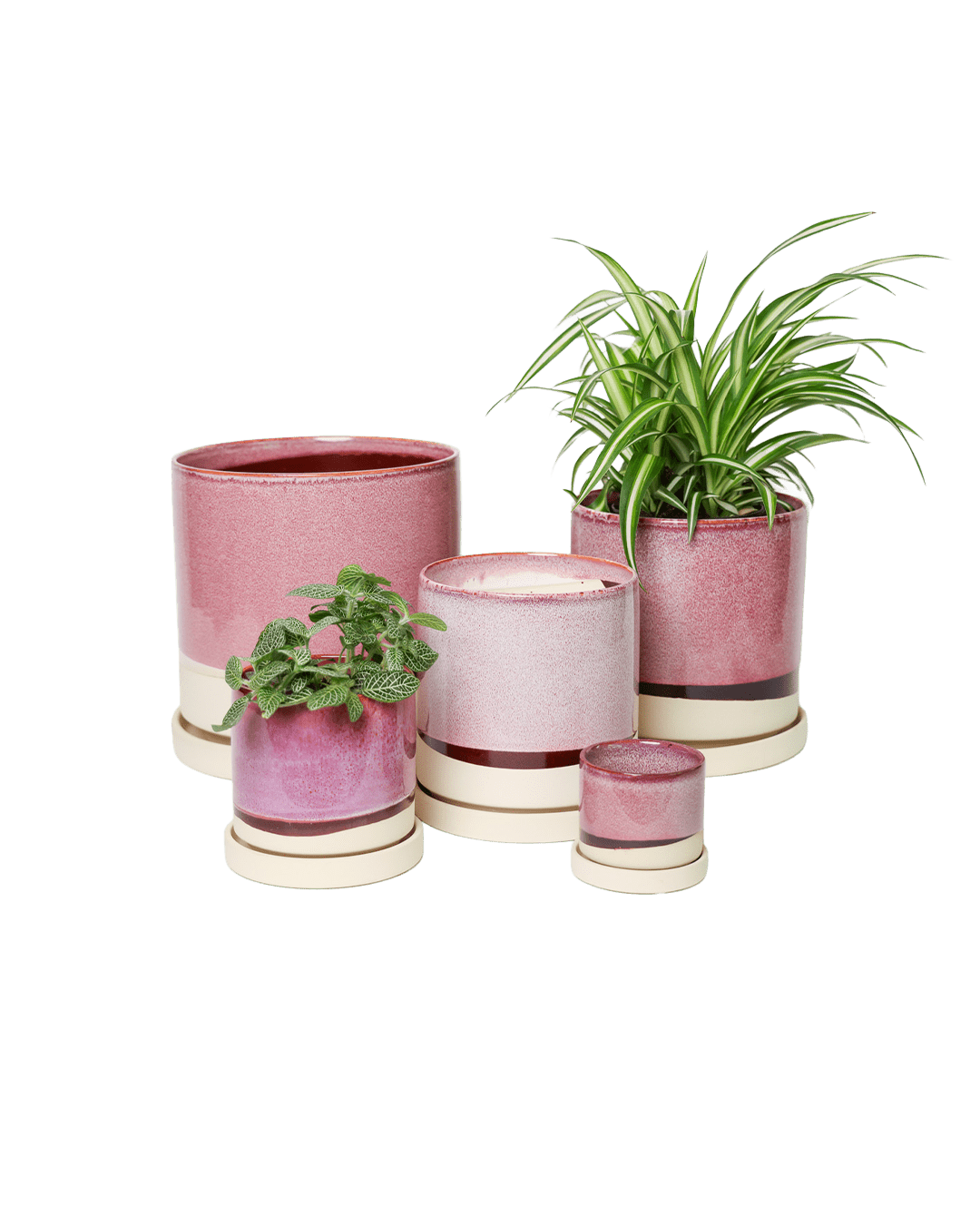 Minute Ceramic Pot And Saucer Set With Drainage | 6, 7, & 8 inch - Chive Ceramics Studio - Pots - Chive Ceramics Studio