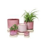 Minute Ceramic Pot And Saucer Set With Drainage | 6, 7, & 8 inch - Chive Ceramics Studio - Pots - Chive Ceramics Studio