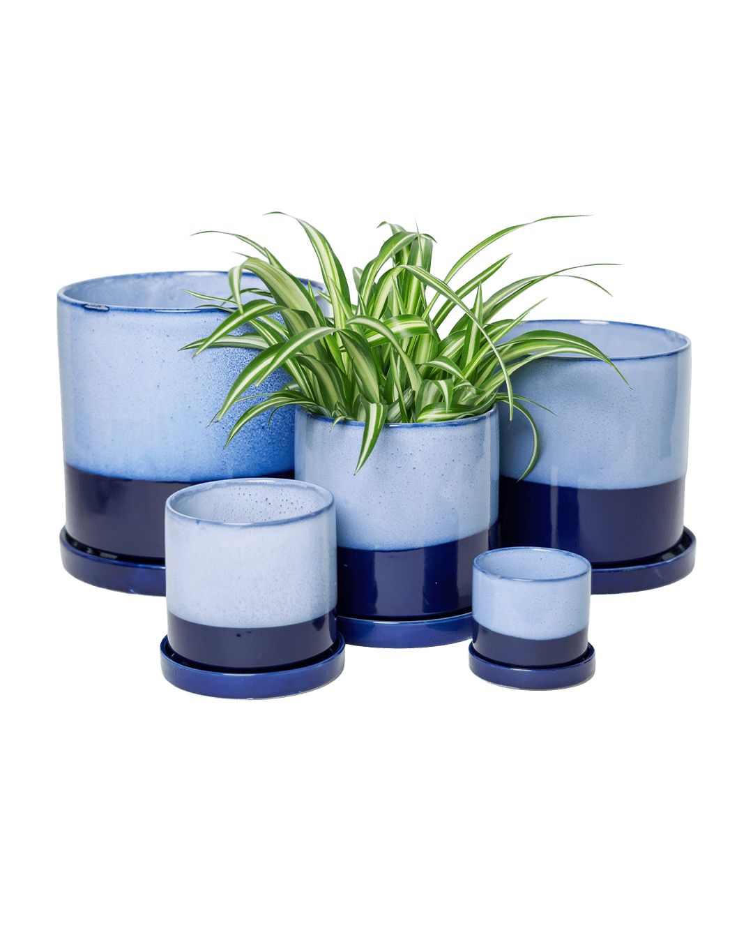 Minute Ceramic Pot And Saucer Set With Drainage | 6, 7, & 8 inch - Chive Ceramics Studio - Pots - Chive Ceramics Studio