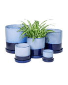 Minute Ceramic Pot And Saucer Set With Drainage | 6, 7, & 8 inch - Chive Ceramics Studio - Pots - Chive Ceramics Studio