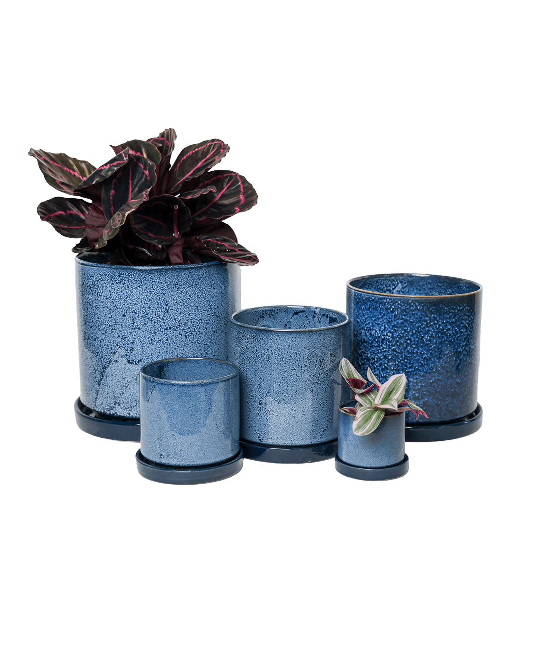 Minute Ceramic Pot And Saucer Set With Drainage | 6, 7, & 8 inch - Chive Ceramics Studio - Pots - Chive Ceramics Studio