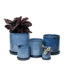 Minute Ceramic Pot And Saucer Set With Drainage | 6, 7, & 8 inch - Chive Ceramics Studio - Pots - Chive Ceramics Studio