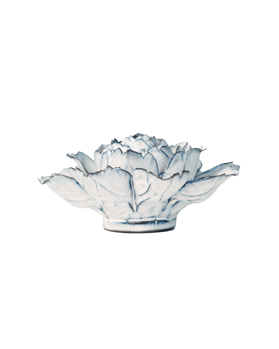 Blue White Camellia - Chive Ceramics Studio - Ceramic Flowers - Chive Ceramics Studio