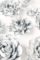 Blue White King Protea - Chive Ceramics Studio - Ceramic Flowers - Chive Ceramics Studio