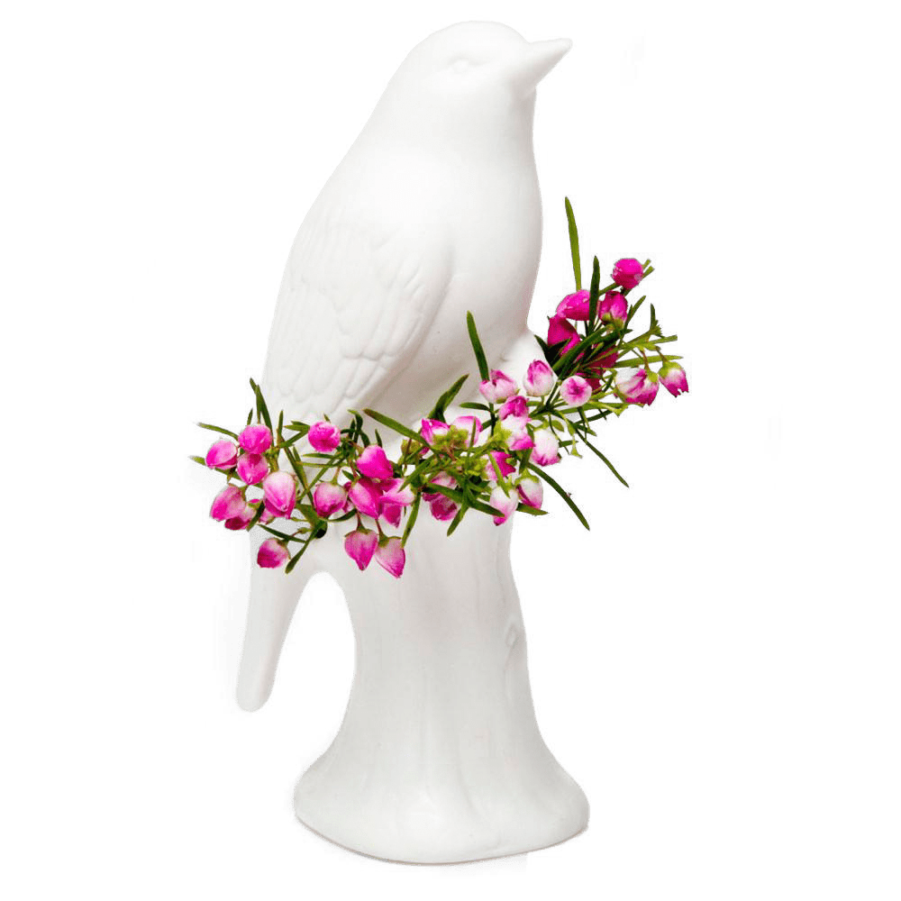 Bird Porcelain Modern Flower Vase - Chive Ceramics Studio - Vases - Chive Ceramics Studio