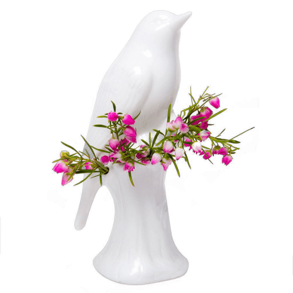 Bird Porcelain Modern Flower Vase - Chive Ceramics Studio - Vases - Chive Ceramics Studio