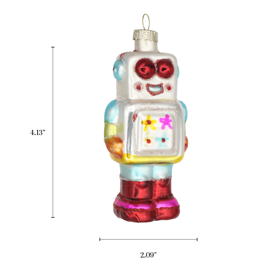 Mr Roboto Ornament - Chive Ceramics Studio - Glass Ornaments - Chive US