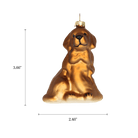 Golden Dog Ornament - Chive Ceramics Studio - Glass Ornaments - Chive Wholesale