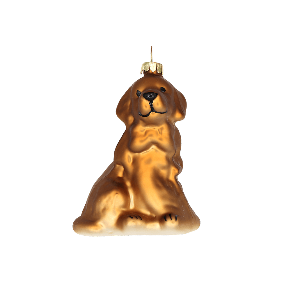 Golden Dog Ornament - Chive Ceramics Studio - Glass Ornaments - Chive US