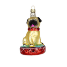 Pug on a Platform Ornament - Chive Ceramics Studio - Glass Ornaments - Chive US