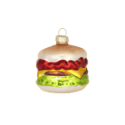 Cheeseburger with Ketchup Ornament - Chive Ceramics Studio - Glass Ornaments - Chive US