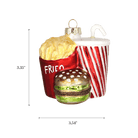 Fast Food Combo Ornament - Chive Ceramics Studio - Glass Ornaments - Chive US