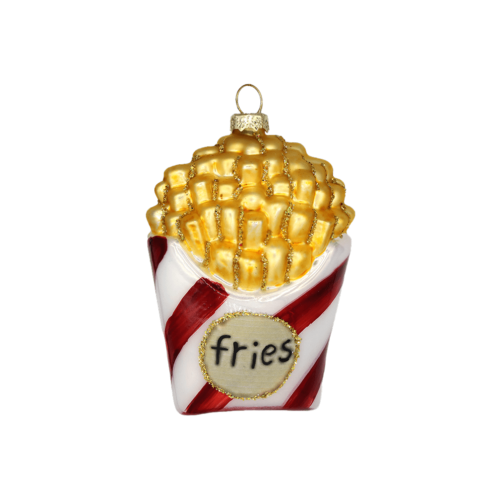 French Fries Ornament - Chive Ceramics Studio - Glass Ornaments - Chive Ceramics Studio