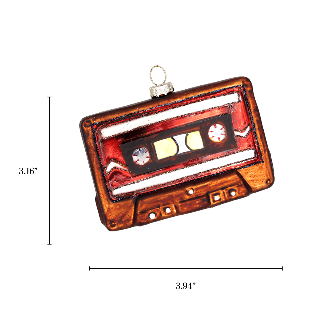 Cassette Tape Ornament - Chive Ceramics Studio - Glass Ornaments - Chive Wholesale