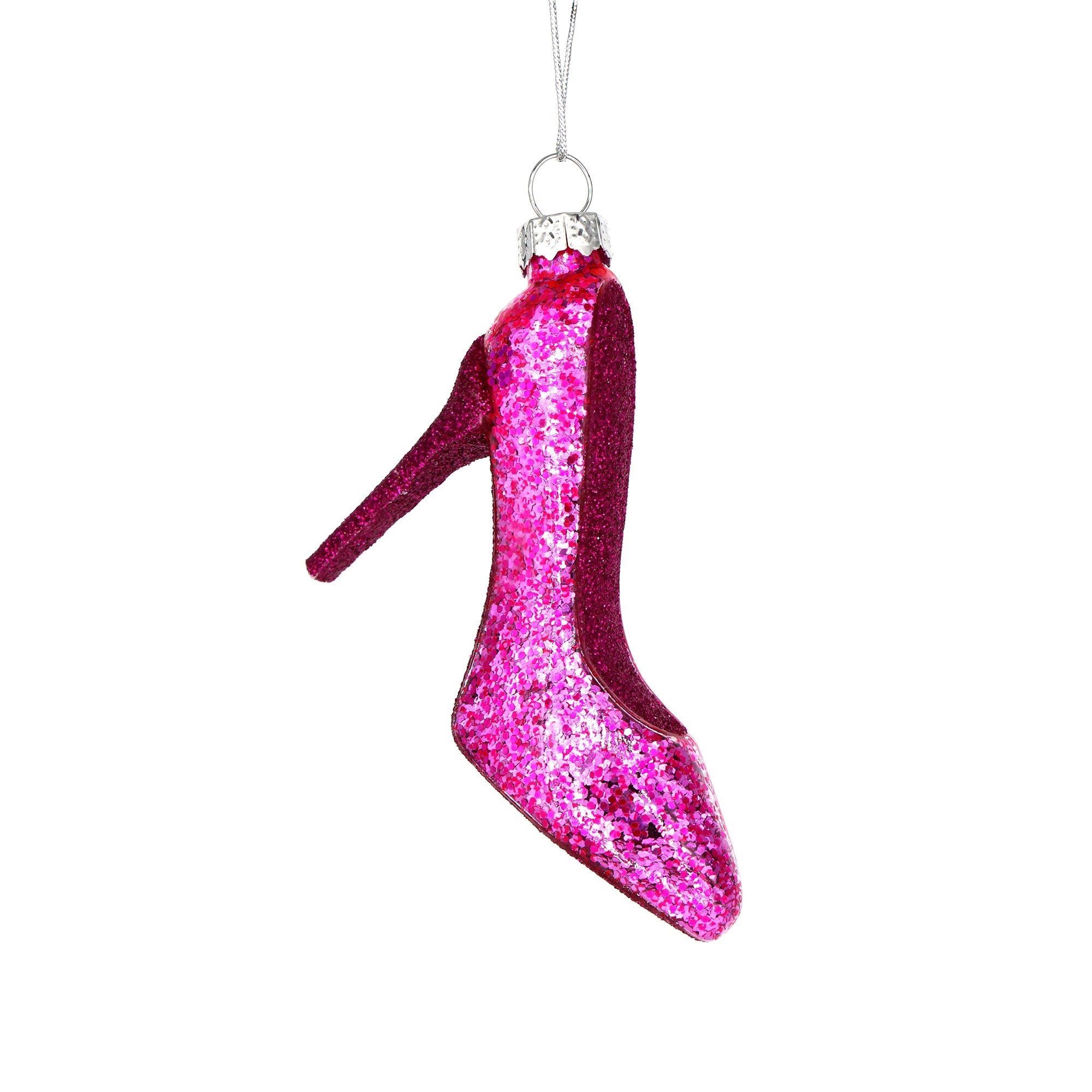 Magenta High Heel Ornament - Chive Ceramics Studio - Glass Ornaments - Chive US