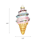 Ice Cream Cone Ornament - Chive Ceramics Studio - Glass Ornaments - Chive Wholesale
