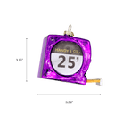 Purple Tape Measure Ornament - Chive Ceramics Studio - Glass Ornaments - Chive US